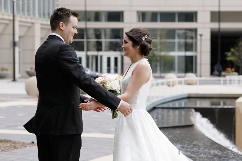 first look wedding photos