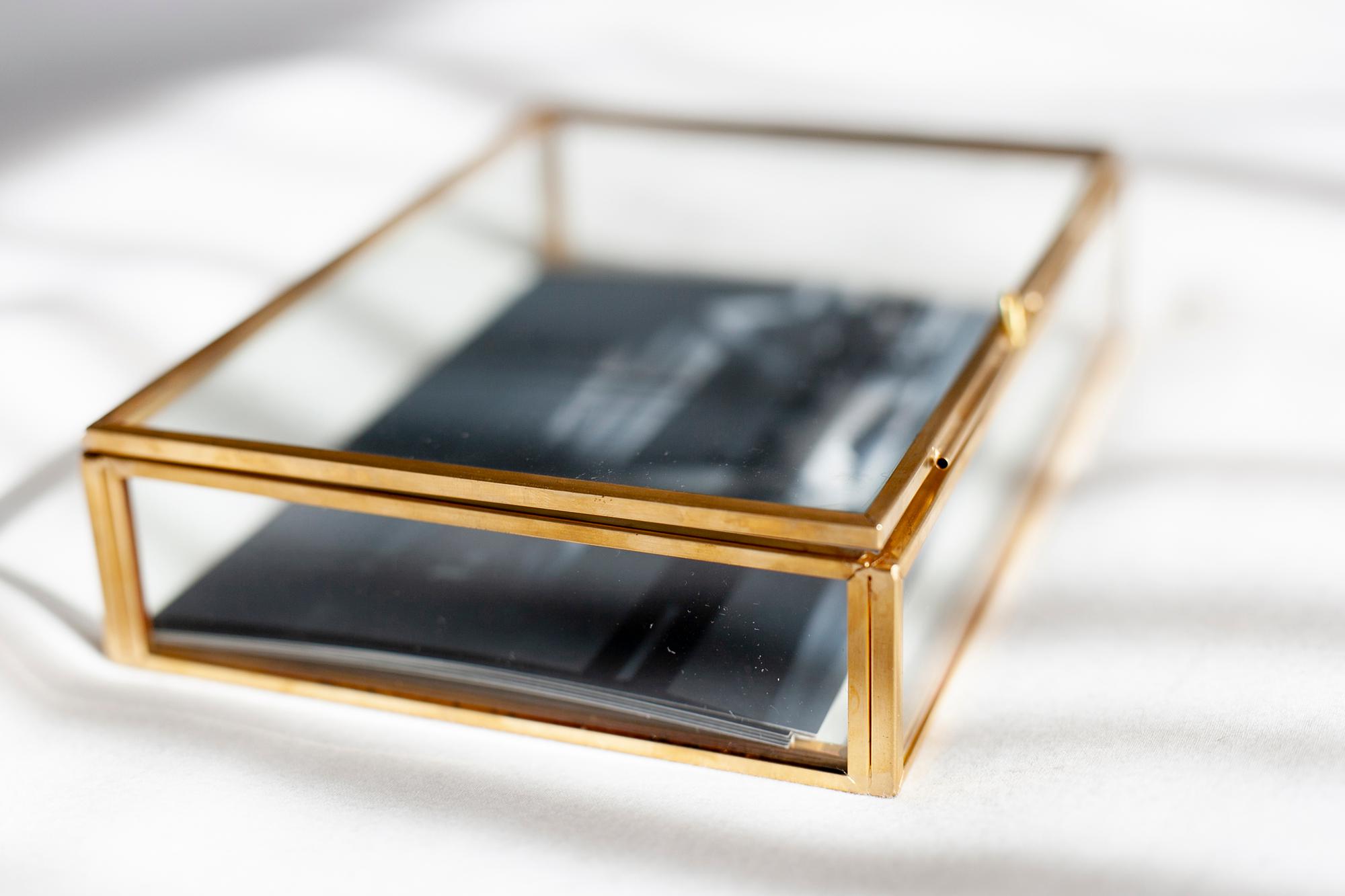 glass image box for boudoir photography